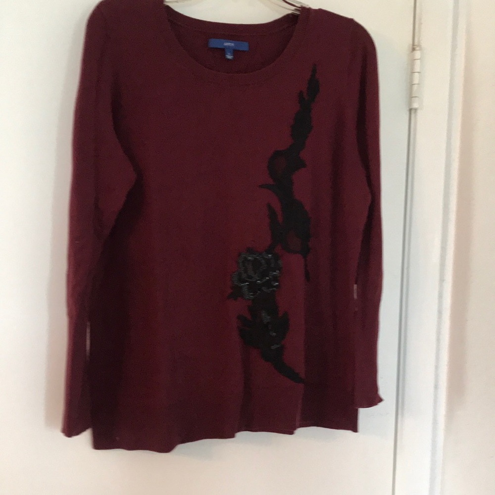 Apt. 9 Sweater with Appliqué